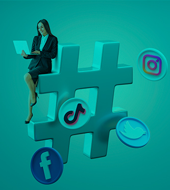 social media concept with device 1